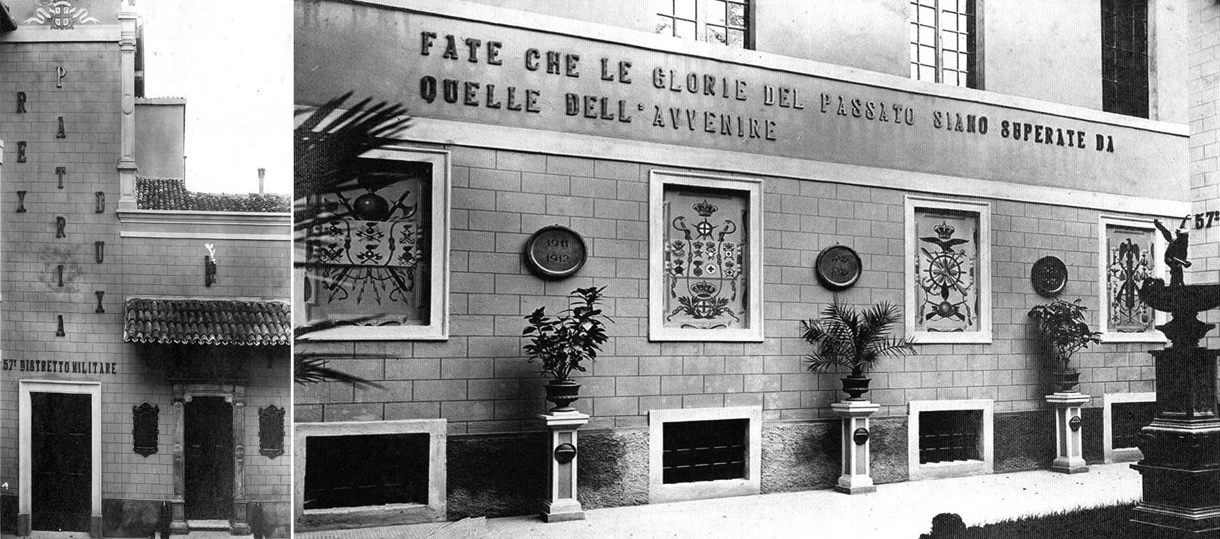 SACRARIO MILITARE ALL'INTERNO DEL DISTRETTO ALBUM FOTOGRAFICO DEL MUSEO DELL'ARMA DI CAVALLERIA, REGGIO EMILIA 1937